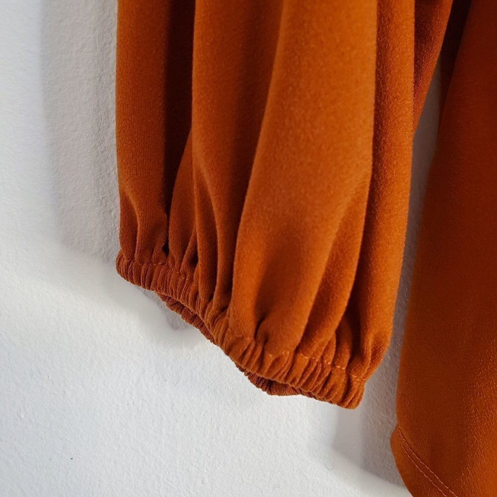 Burnt Orange Color Top Size M - Picture 4 of 10